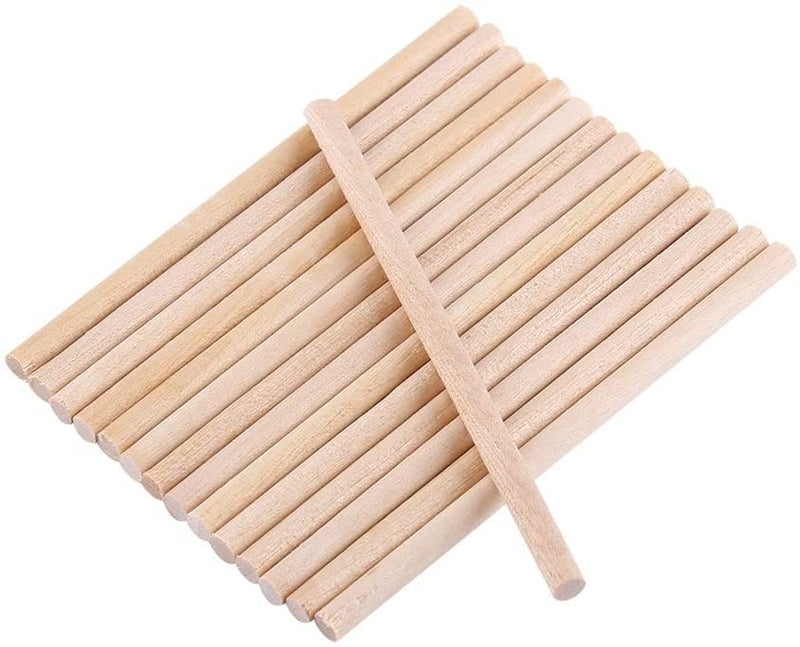 4.5 x 3/16 mini Wooden dowels. Pack of 100 Count